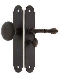 Arch Top Screen Door Lock Set With 1 1/4" Backset